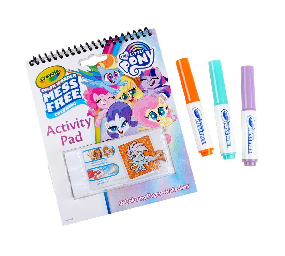 Boys Girls Kids My Little Pony ActiIvity Carry Case Pens Book Stencils FREE BOOK 