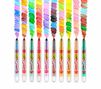 Swirl Mini Twistable Crayons, 10 count, color swatches.