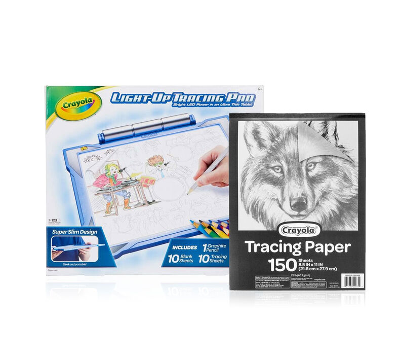 Blue Light Up Tracing Pad Gift Set