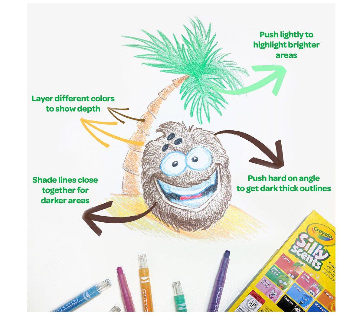 Download Crayola Silly Scents Markers, 12 count, Scented Art Tools ...