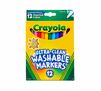 Ultra-Clean Washable Markers, Fine Line, Classic Colors, 12 count front view
