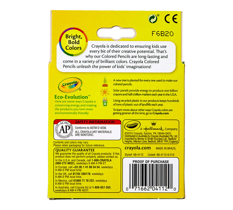Short Colored Pencils, 12 Count