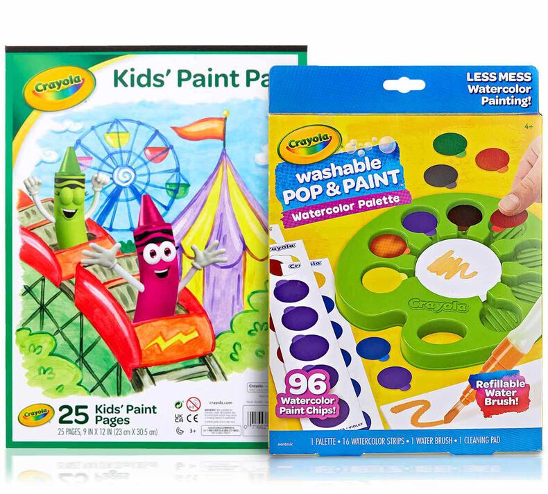 2-in-1 Washable Pop & Paint Watercolor Painting Gift Set