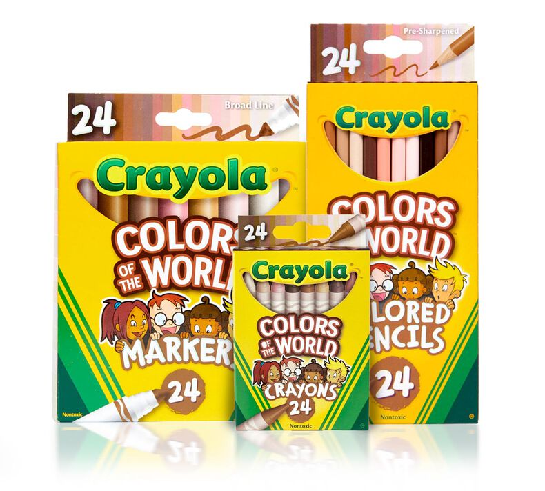 GiftsOfJoy Colors of The World Multicultural Art Kit. Includes 24ct Multicultural Crayons, 24ct Colored Pencils, 24ct Markers, and An Exclusive