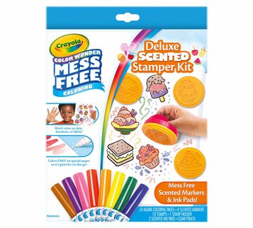 Color Wonder Mess Free Deluxe Scented Stamper Kit front view