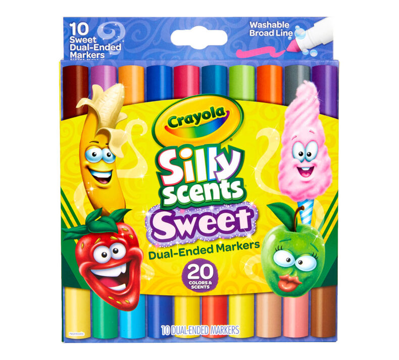 Silly Scents Sweet Dual-Ended Markers, 10 Count