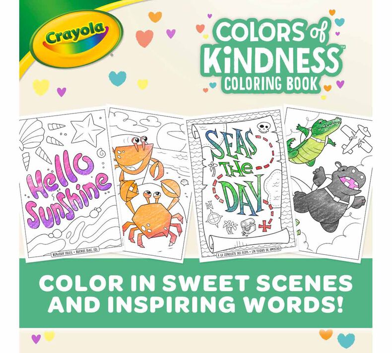 Colors of Kindness Coloring Book, 96 pages