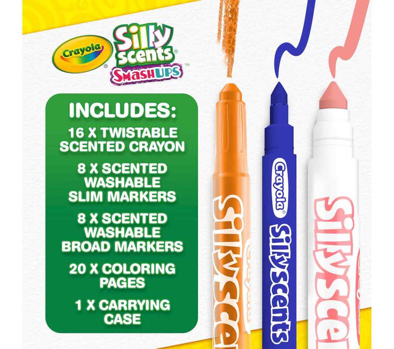Crayola Silly Scents Mini Art Case - Over 50 pieces - Dutch Goat
