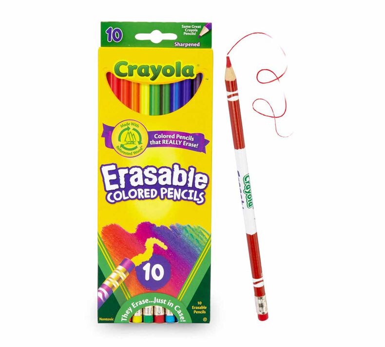 Erasable Colored Pencils, 10 Count