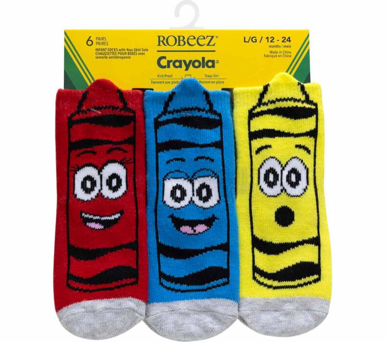 Crayola X Robeez Silly Crayons Baby Socks