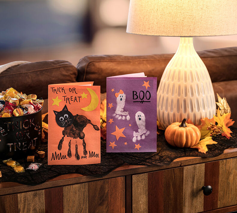 Handprint Halloween Card Craft Kit