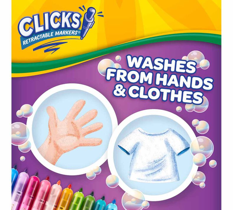 Crayola Clicks Washable Marker Set, Crayola.com