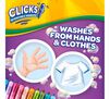 Washable CLICKS Retractable Markers™, Bold and Bright 10 count. Washes from hands and clothes.