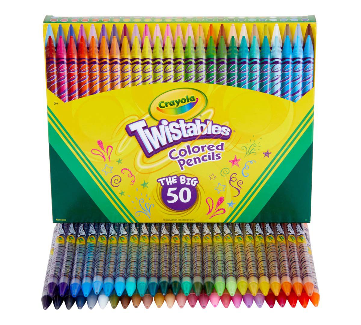 Pack of 11 Assorted Colors 18 ea Crayola Twistables Colored Pencils 