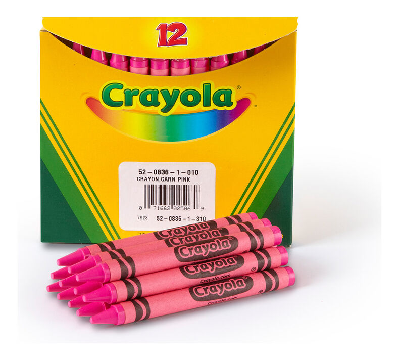 Pink Bulk Crayons, 12 Count