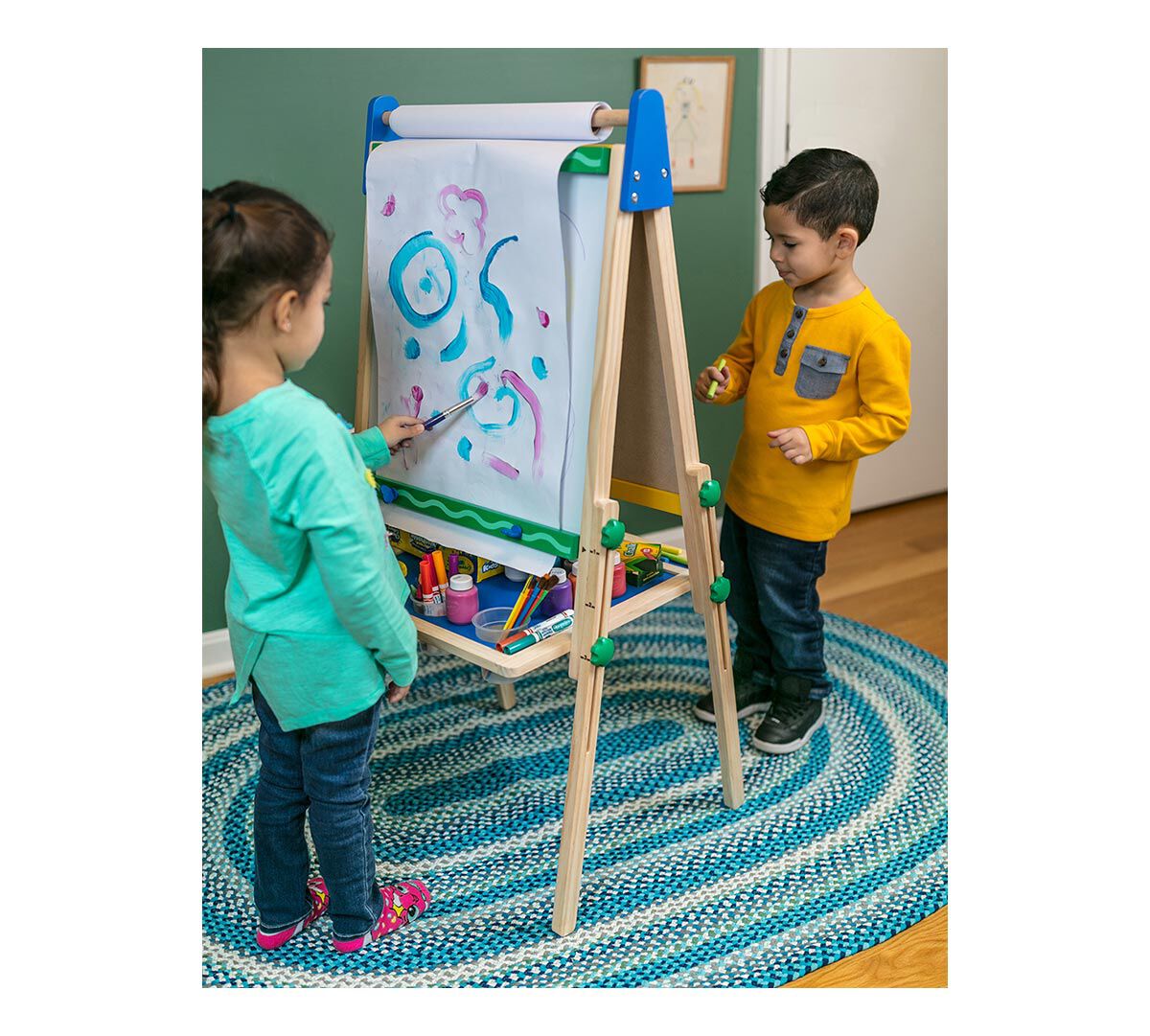 crayola kids wooden art easel