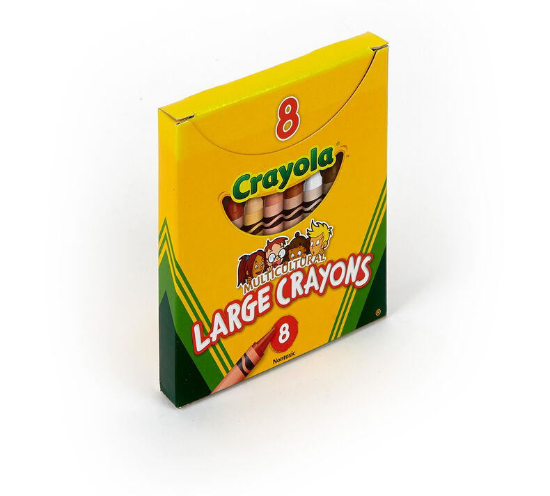 Multicultural Large Crayons, 8 Count