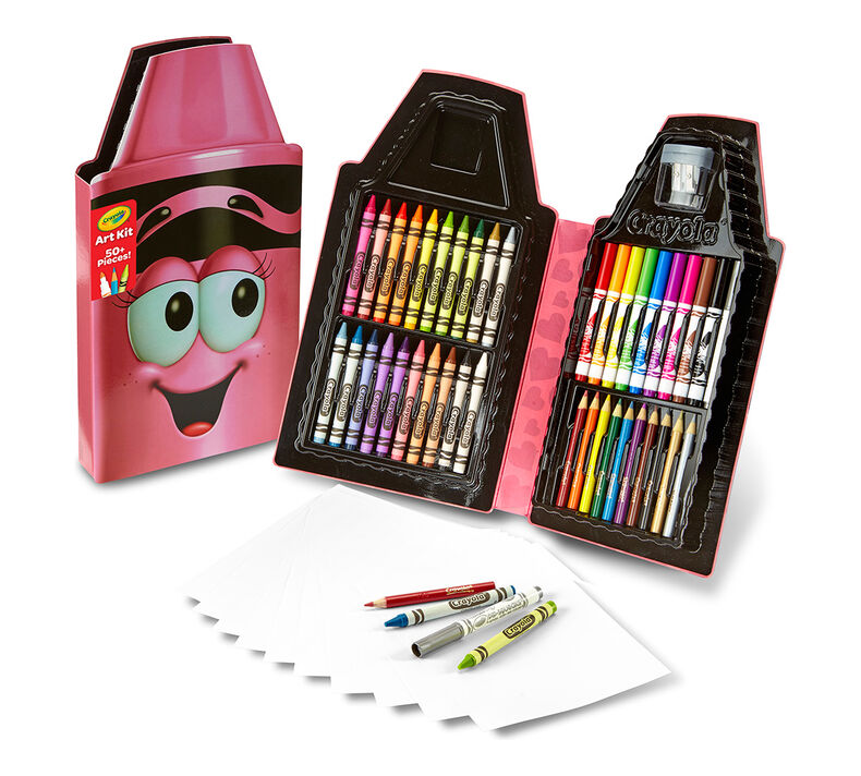 Pink Crayola Gift Set, Art Supplies for Kids