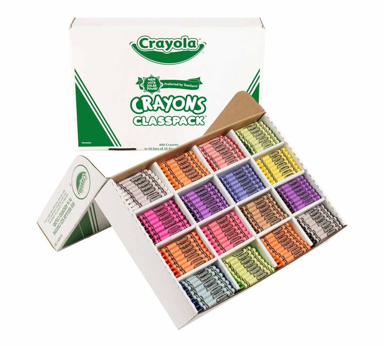 Crayon Classpack, 800 Count, 16 Colors