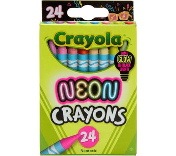 Crayola Neon Crayons, 24 Count Crayola Neon Crayons, 24 Count