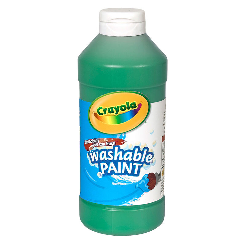 Washable Paint, Green, 16 oz Bottle Washable Paint, Green, 16 oz Bottle