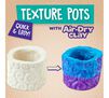 Crayola Craft Texture Pots Craft Kit Quick and Easy Craft made with air dry clay