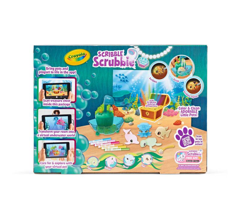 Crayola Scribble Scrubbie Pets, Ocean Animals Playset