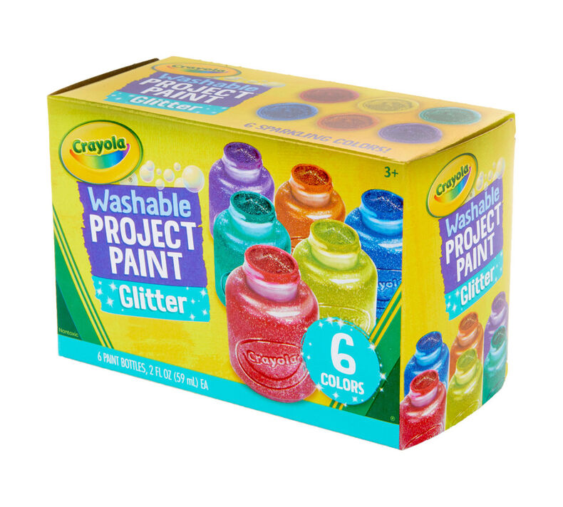 Glitter Paints, 6 Count Paint Set | Crayola.com | Crayola