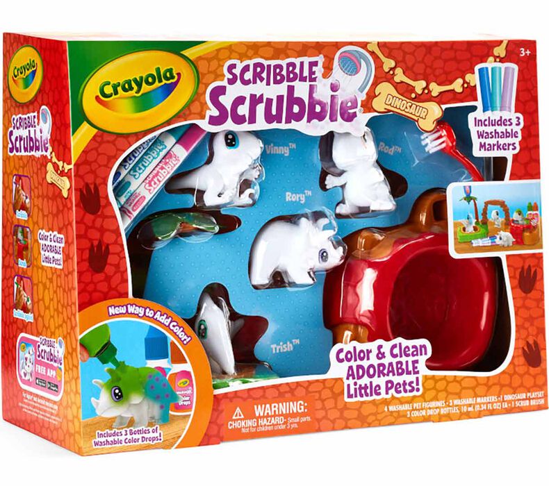Scribble Scrubbie Pets Dinosaur Island Playset