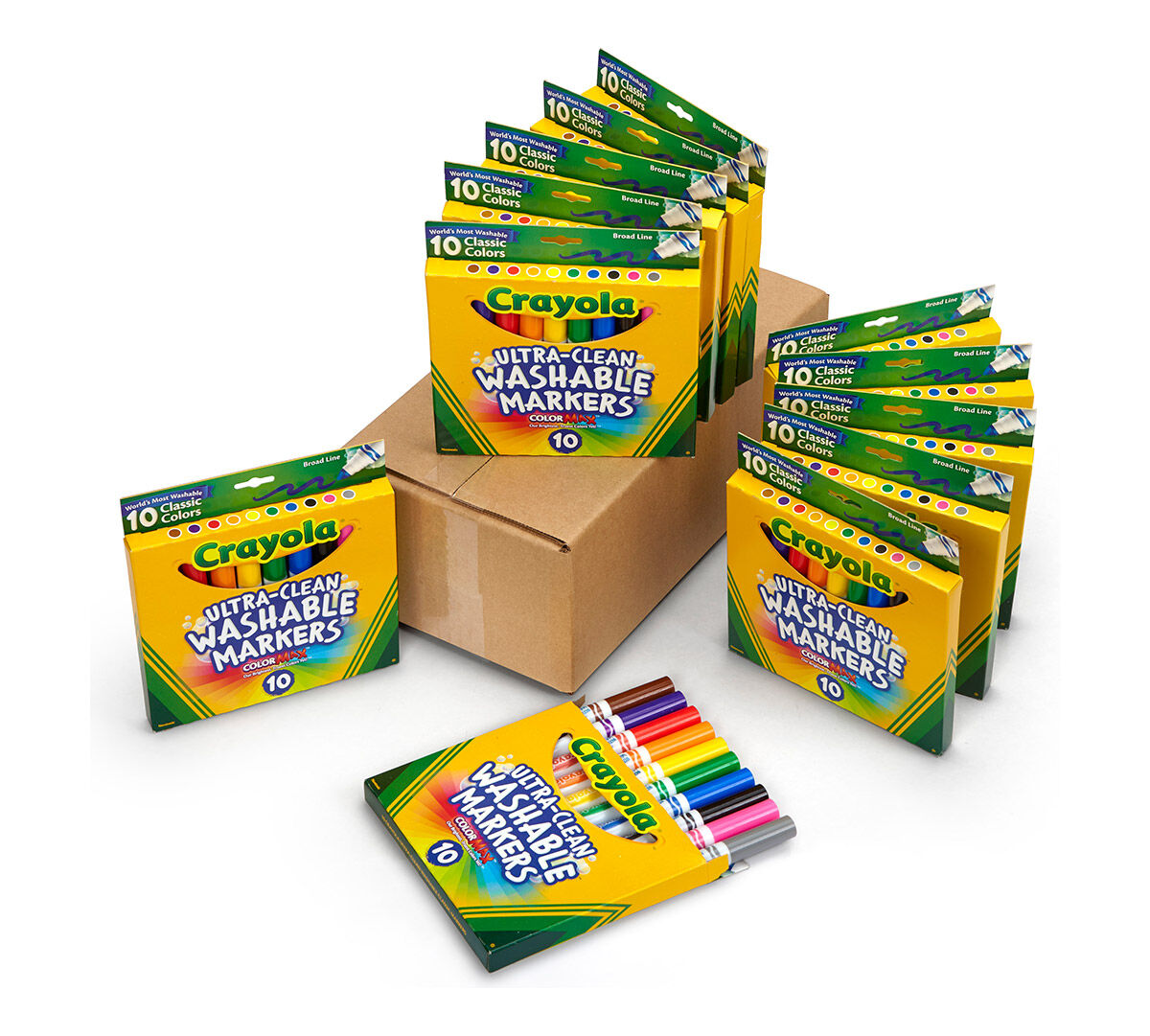 UltraClean Washable Markers, 12 Packs of 10ct Crayola