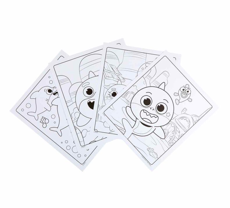 Baby Shark Color & Sticker Book