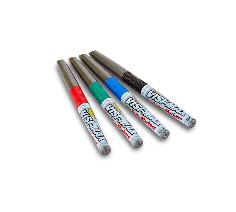 Visi-Max Dry-Erase Markers, Fine Line, 4 ct.