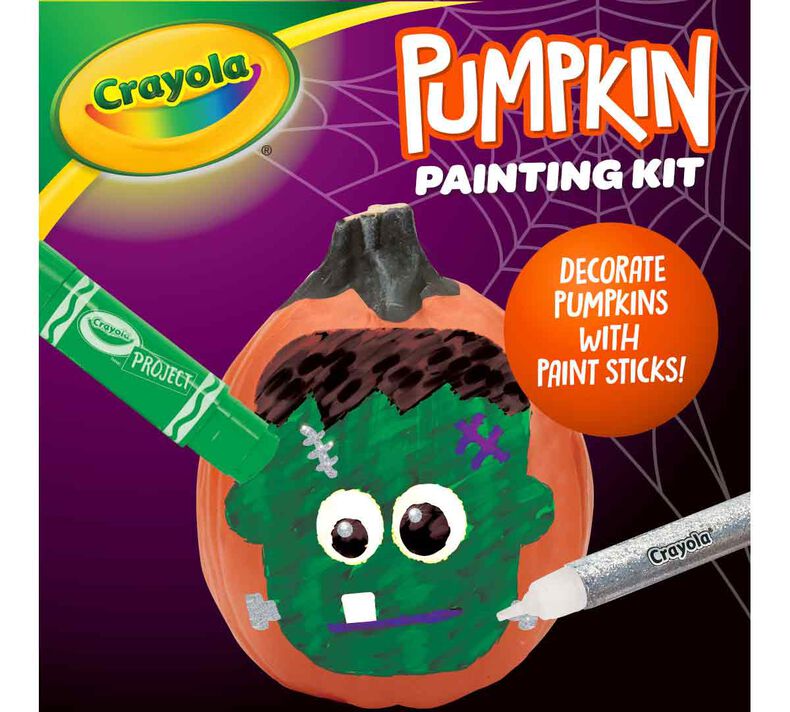 No Carve Pumpkin Decorating Kit with Paint Sticks