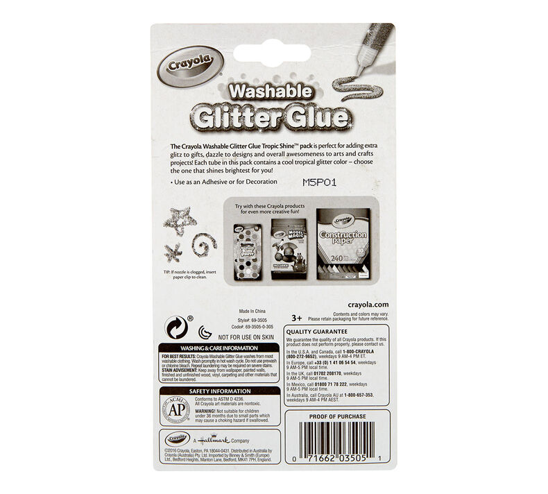 Super Sparkle Washable Glitter Glue 5 ct.