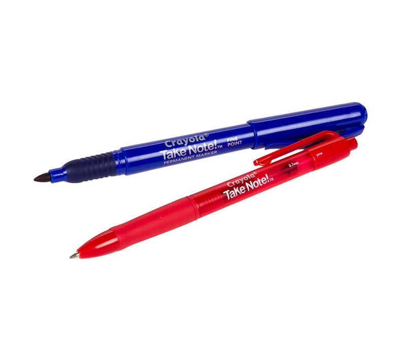 Take Note 24 Count Washable Gel Pens & 1 Bonus Permanent Marker