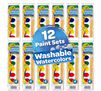 Washable Watercolors, 12 count, 8 colors. 12 paint sets. Washable Watercolors