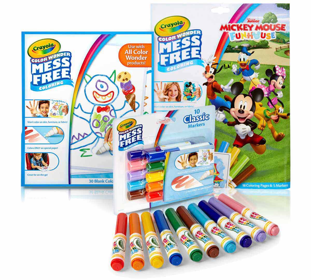 3-in-1 Mickey Mouse Color Wonder Set | Crayola.com | Crayola