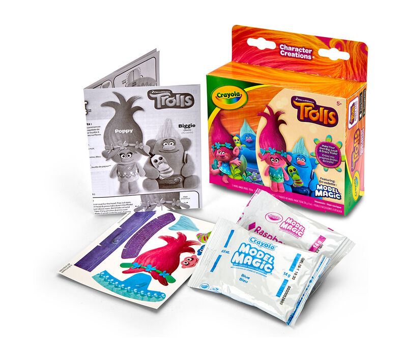 Crayola Model Magic Character Creations Trolls Poppy & Biggie