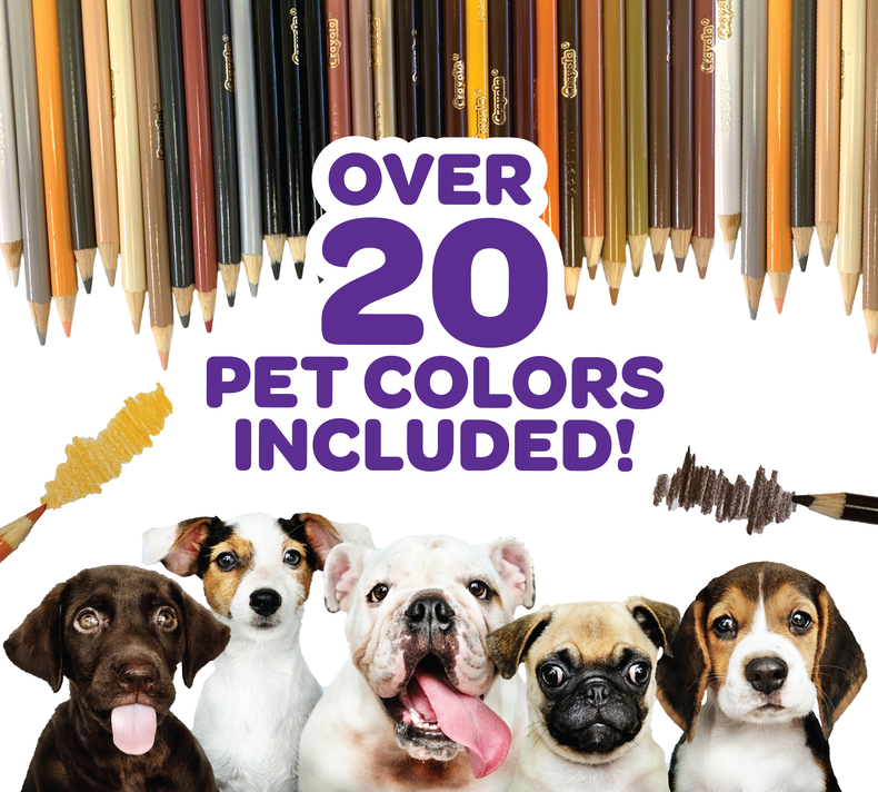 Crayola Pets Colored Pencils, 50 Count