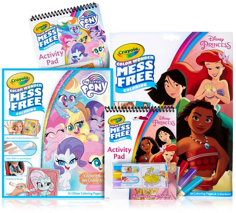Color Wonder Mess Free Disney Princess & My Little Pony Set