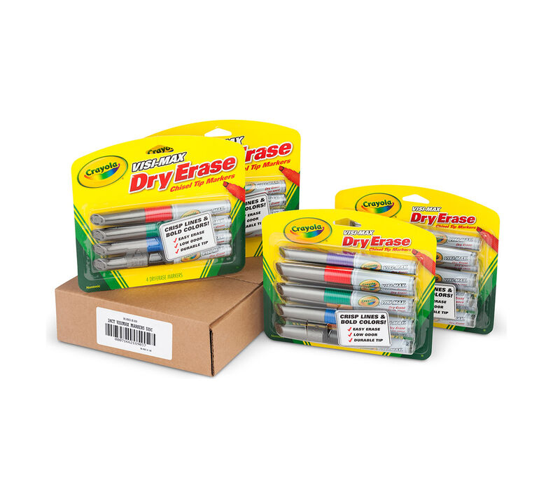 Crayola Visimax Dry Erase Markers, 24 Count Assortment