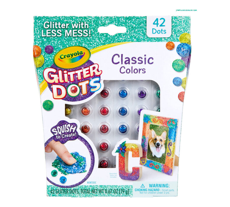 Glitter Dots Refills, 42 Count, Classic Colors