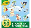 Disney Bluey Color and Sticker Activity Set with Markers. Over 50 stickers to choose from.