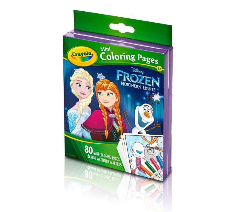 Mini Frozen Coloring Pages With Markers Crayola Com Crayola