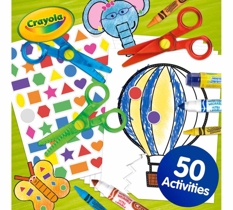 Scissor Skills Beginner, A Preschool Activity Book For Kids Ages 3-5: A Fun  Cutting Practice Workbook | 50 Pages of Cutting and Coloring Activities