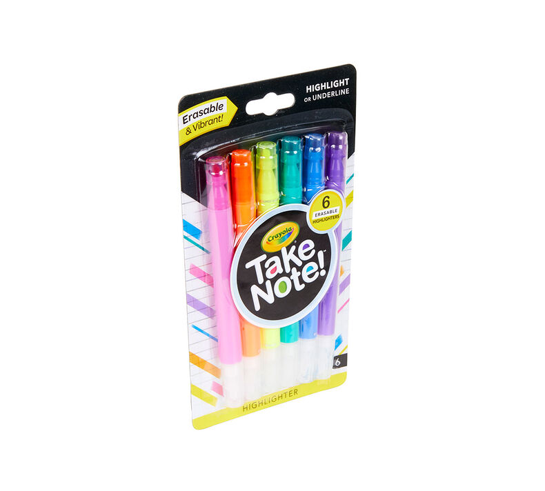 Take Note Erasable Highlighters, 18 Count