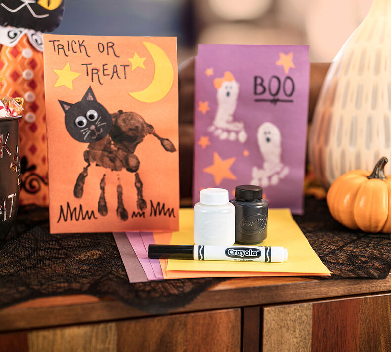 Handprint Halloween Card Craft Kit