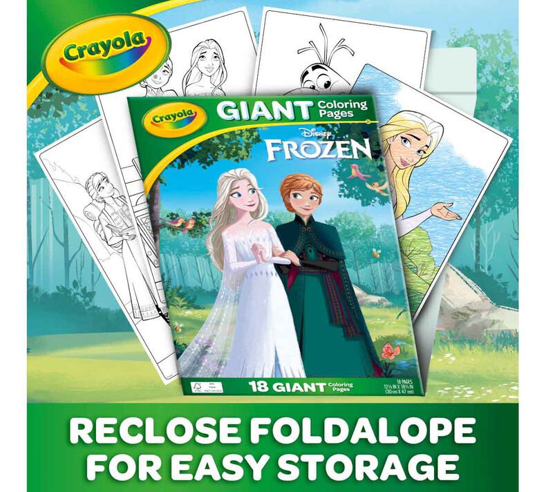 Giant Frozen Coloring Pages, 18 Pages