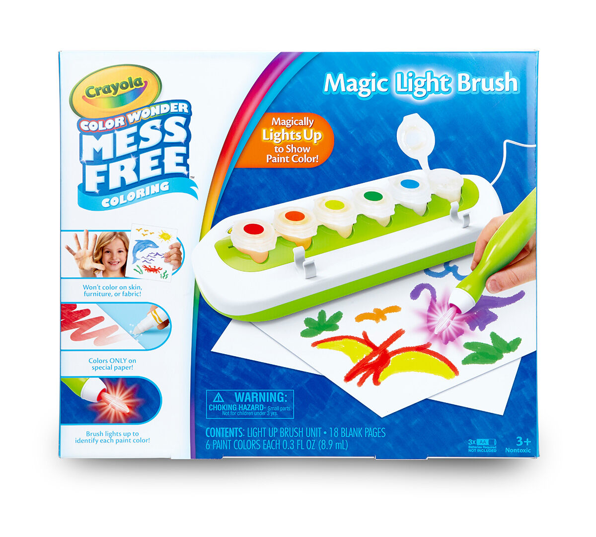 Crayola Color Wonder, Magic Light Brush, MessFree Art Activity, 6