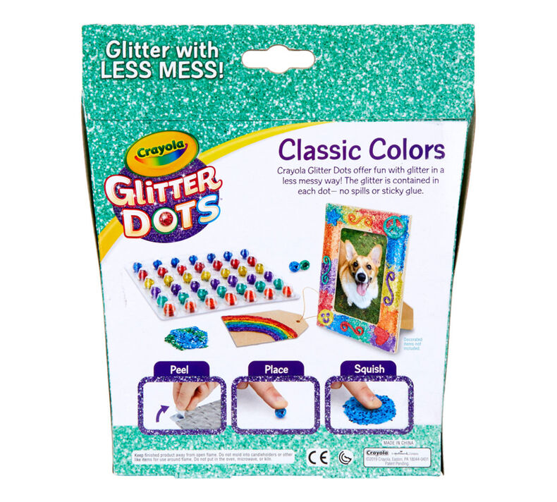 Glitter Dots Refills, 42 Count, Classic Colors